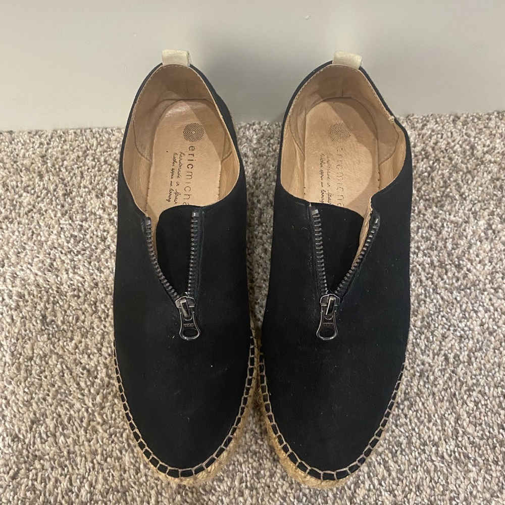 Eric Michael black espadrilles